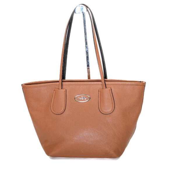 Coach Handbags - 🎉BLACK FRIDAY 🎉  COACH  Taxi Zippered Top Tote Saffiano Saddle Brown